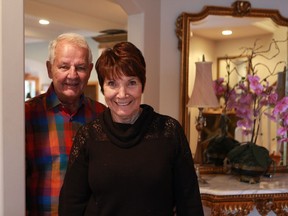 Longtime philanthropists Peter and Elaine Zakreski are photographed in their Saskatoon home on December 4, 2017.