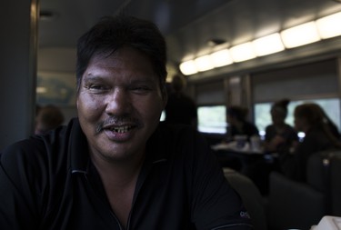 Keith Paquachan from Wadena, SK travels to see his sons play baseball in the Indigenous games in Toronto. "They used to have a show called Thrill of a Lifetime back when I was younger where people could fulfil their dreams and the program would grant it, and mine was to take the train across Canada."