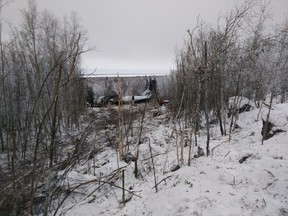 Photos of a plane crash near the northern community of Fond Du Lac, Sask. released by the Transportation Safety Board of Canada. The plane, which crashed at around 6:15 p.m. on Dec. 13, 2017, was carrying twenty-two passengers and three crew members when it went down. No one was killed, but serious injuries were reported as a result of the crash. The West Wind Aviation-owned plane was en route from Fond Du Lac to Stony Rapids, Sask. when it crashed.