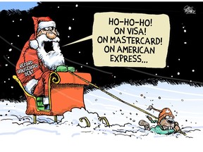 Editorial cartoon for Saturday, Dec. 16, 2017 (Saskatoon StarPhoenix and Regina Leader-Post) (Greg Perry)