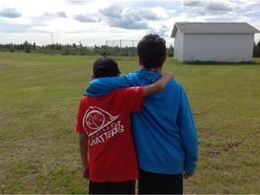 La Loche students were asked to photograph things in their community to respond to the following questions: 1) What is your life like?; 2) What is good about your life?; 3) What makes you strong?; 4) What needs to change?; and 5) What should childhood look like? This is one of the photos.