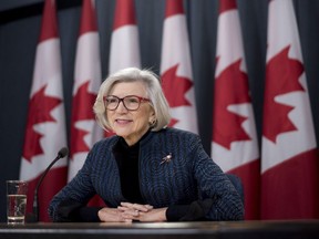 Outgoing Chief Justice of the Supreme Court of Canada Beverley McLachlin listens to a question during a news conference on her retirement, in Ottawa on Friday, Dec. 15, 2017.