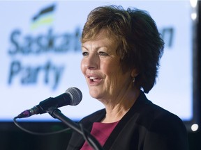 Alanna Koch during the Saskatchewan Party leadership debate in Regina.