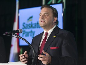 Sask. Party leadership candidate Ken Cheveldayoff speaks during a party-run debate in Regina late last year.