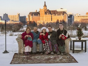 From left to right: Janet Taylor, Jon Taylor, Caitlin Taylor, Evan Taylor, Eric Taylor. Christmas 2013.