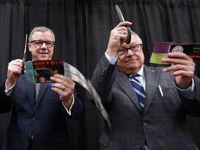 Premier Brad Wall and Public Safety Minister Ralph Goodale officially open the Agri-Food Innovation Centre at 2335 Schuyler Street in Saskatoon, SK on January 25, 2018.