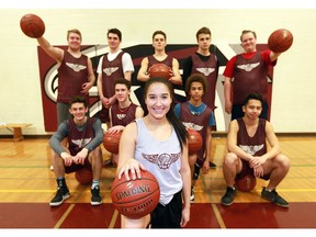 When there was no senior girls team at her school, Grade 12 Marion Graham student Bronwyn Murray tried out for the senior boys team and made it. She's the first female from her school to play at the Bedford Road Invitational Tournament, which turned 50 this year.