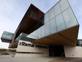 Elementary students from five different Saskatoon schools, as well as members of the media, toured Remai Modern Art Gallery of Saskatchewan on Oct. 19, 2017, two days before the gallery's long-awaited official opening