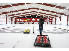 Lawrence Kucheran has been making curling ice for 35 years, including eight at the Nutana Curling Rink in Saskatoon on December 13, 2017. Staff at the rink say his ice is so good it draws people from around the world to the club.