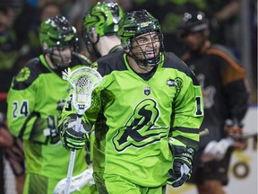 Saskatchewan Rush forward Jeff Cornwall, shown during a game earlier this season, has helped his team to a 4-0 start.