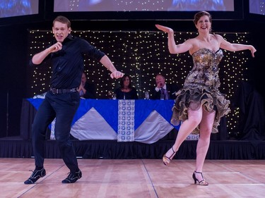 Stephanie McKay and partner Luke Kehrig perform at Swinging With The Stars 2014. They won Judge's Choice.