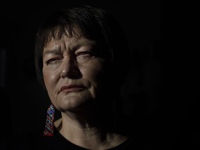 Ann Hardy pictured at her home in Edmonton Alta, on Tuesday January 30, 2018. Hardy, is the representative plaintiff, in a $1.1-billion class-action lawsuit on behalf of former patients of government-run "Indian hospitals." Ann Hardy alleges she is among those Indigenous victims of sexual abuse. During monthly X-ray sessions at the Charles Camsell Indian Hospital in Edmonton, Alta.