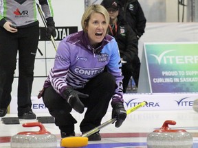 Saskatoon's Stefanie Lawton won her first three games at the 2018 provincial Scotties Tournament of Hearts in Melfort, before losing two straight on Wednesday.