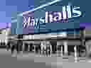 Shoppers stream into Regina's first Marshalls department store in 2014.