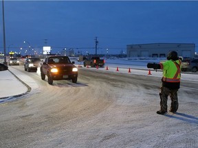 Parking attendants at SaskTel Centre were working in frigid conditions on December 23, 2017 for a Saskatchewan Rush game. Kayle Neis/Saskatoon StarPhoenix
