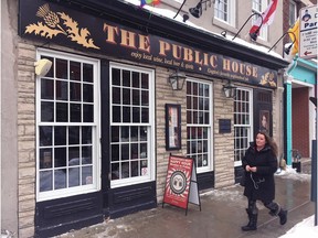 The Public House in Kingston on Tuesday January 9  2018 after a  new sign was placed on the walls removing the reference to Sir John A Macdonald. Paul Fortier, owner of the pub, announced the name of the pub will be changed to Public House to reflect Macdonald's history with aboriginal residential schools. Ian MacAlpine/The Whig-Standard/Postmedia Network