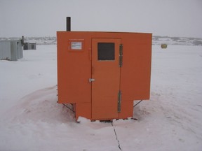 An ice fishing shack on Last Mountain Lake was vandalized, but not this one. File photo. RON PETRIE/Leader-Post