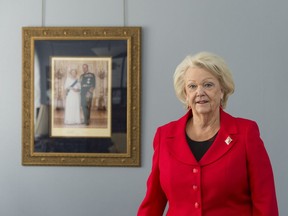 Lt.-Gov. Vaughn Solomon Schofield in her office at Government House.