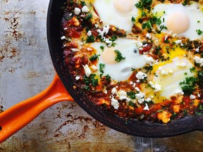 Middle Eastern and North African flavours are captured in the spicy egg dish shakshuka.