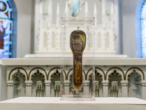 The arm and hand of St. Francis Xavier, who is believed to have baptized 100,000 people, will come to Saskatoon this month.