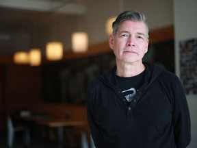 Paul Seesequasis, photographed at the Two Twenty in Saskatoon on February 18, 2018, is a writer and journalist, founder of Aboriginal Voices magazine and recipient of a MacLean-Hunter award. He conducted a two-year social media project posting images of Indigenous peoples in Canada, inspired by his mother, a residential school survivor. He found the photos in various archives and museums and just signed a deal with Random House to publish the photos in a book.