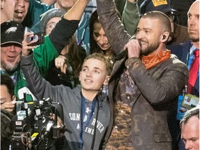 Recording artist Justin Timberlake performs onstage during the Pepsi Super Bowl LII Halftime Show at U.S. Bank Stadium on February 4, 2018 in Minneapolis, Minnesota.