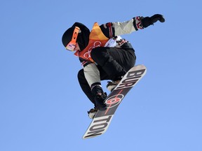 Mark McMorris of Canada competes during the Snowboard Men's Slopestyle Final on day two of the PyeongChang 2018 Winter Olympic Games at Phoenix Snow Park on February 11, 2018 in Pyeongchang-gun, South Korea.
