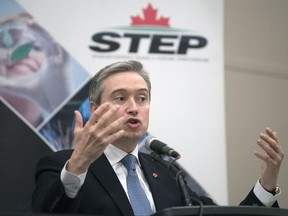 François-Philippe Champagne, federal minister of international trade, speaks at a Saskatchewan Trade and Export Partnership luncheon at the Delta Hotel in Regina