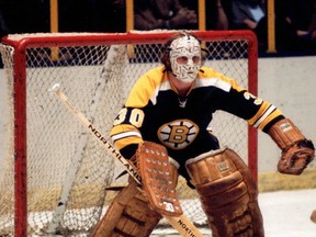 Boston Bruins goalie Gerry Cheevers. File photo