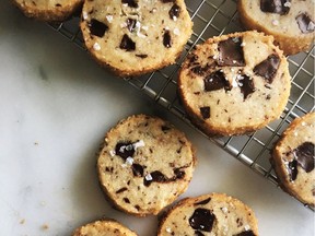 Chocolate chunk shortbread cookies