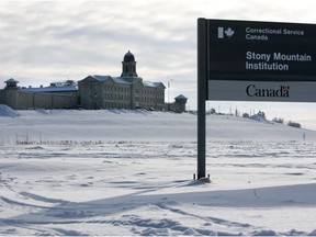 Two men escpaed from Stony Mountain Institution near Winnipeg, Man. after they were unaccounted for on Feb. 24, 2018.