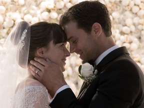 Dakota Johnson and Jamie Dornan star in "Fifty Shades Freed."