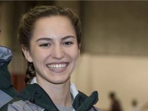 Julie Labach has reason to smile as the U Sports top female track athlete.
