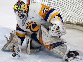 Saskatoon Blades forward Josh Paterson won multiple year-end awards over the weekend.