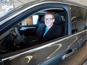 Michael Wyant shows off the 2018 Volvo XC90 at Jubilee Ford in Saskatoon, SK on March 13, 2018.
