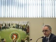 Jaime Valentine, superintendent of human resources, in the Saskatoon Public Schools building speaks to media regarding a report into the death of five-year-old Ahmedsadiq Elmmi in Saskatoon, SK on Wednesday, March 21, 2017. Elmmi, a kindergarten student at Dundonald School, died after being found at the pond in nearby Dundonald Park on Sept. 11, 2017.