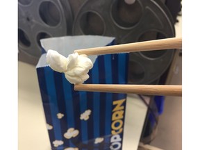 Eating popcorn with chopsticks could be the next big thing.