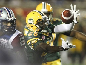 Newly signed Riders defensive back John Ojo had five interceptions with the Eskimos in 2015.