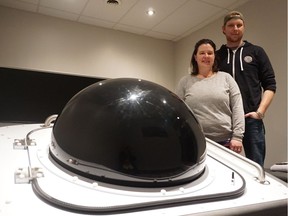 Ken and Christine Catton, owners of Headspace Floatation Therapy, hope to help others experience the mind and body benefits one can experience after simply relaxing for 90 minutes in one of their floatation tanks. (Erin Petrow/ Saskatoon StarPhoenix)