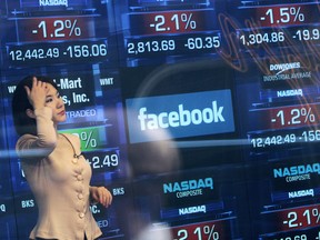 Facebook shares fell on reports that a political consultancy that worked on President Donald Trump's campaign gained inappropriate access to data on more than 50 million users.