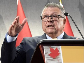 Minister of Public Safety and Emergency Preparedness Ralph Goodale