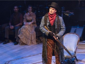 Nadeem Phillip, Meaghan Chenosky and Erik Fraser Gow star in the rock opera Onegin by Vancouver's Arts Club Theatre.