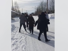 RCMP are aware of a video showing an apparent confrontation between Pelican Narrows RCMP and four females in the northern Saskatchewan community.