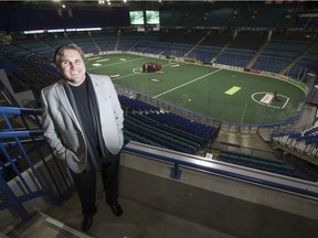 Saskatchewan Rush owner Bruce Urban, seen here in this January 2016 photo at SaskTel Centre, said he would be willing to pay up to $20 million toward a new arena in downtown Saskatoon.