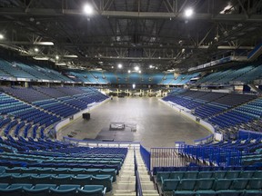 A study set to be released Monday is expected to shed light on the future of Saskatoon's SaskTel Centre arena and concert venue, seen here in June of 2016, and the TCU Place convention centre.