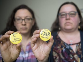 Sessional instructors Marianne Jacobsen, left, and Deborah Simpson are raising awareness of the University of Regina's reliance on sessional lecturers.