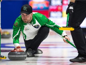 Saskatchewan's Steve Laycock is to meet Alberta on Thursday at 2 p.m., to begin the Brier's championship round.