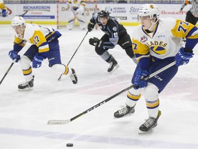 Saskatoon Blades star forward Kirby Dach is one of three Blades named to Hockey Canada's under-18 training camp roster Thursday.