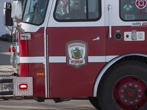 Saskatoon Fire Department responds to the scene