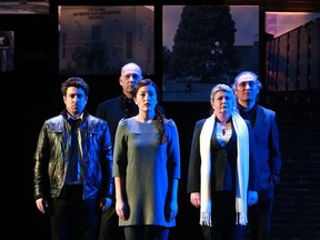 (From left) Kayvon Khoshkam, Kelt Eccleston, Yoshie Bancroft, Tracey Moore and Jonathan Fisher star in Home Is a Beautiful Word.